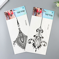 Татуировка на тело чёрная "Орнамент" МИКС 29х14 см   4753525