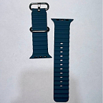 Силиконовый ремешок OCEAN BAND 42_44_45_49мм_застёжка-пряжка (силикон) 22_серый