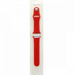 Силиконовый ремешoк MOBI для Apple Watch 38/40mm красный (014) (S)