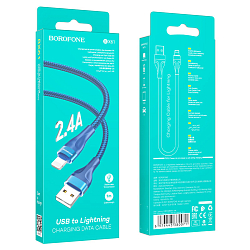 Кабель USB <--> Type-C  1.0м BOROFONE BX61 Source, синий