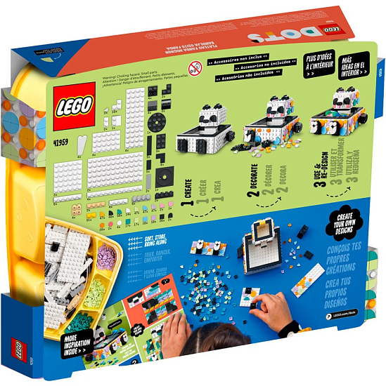 Конструктор LEGO DOTS 41959 Ящик «Милая панда»