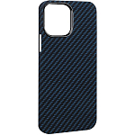 Задняя накладка K-Doo Kevlar для iPhone 14 Pro, под карбон, синий