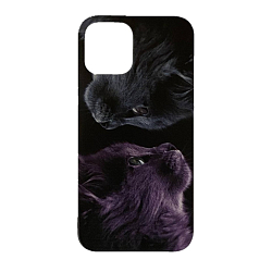 Задняя накладка GRESSO для iPhone 12/12 Pro. Коллекция Пушистики-принт 1 прозрачный