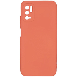 Задняя накладка PERO LIQUID SILICONE для Xiaomi Redmi Note 10S коралловый