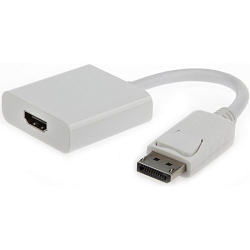 Переходник DisplayPort <--> HDMI Cablexpert черный (A-DPM-HDMIF-002-W)