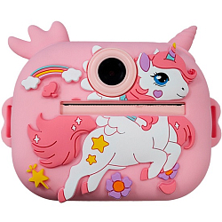 Детская камера c печатью фотографий Kid Joy Print Cam, 2,4'' HD экран, 2 линзы, 1000мАч , 200DPI, 0,3Mp (KDJ-P14)