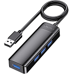 USB-Хаб Kakusiga KSC-1409-J 4USB 3.0 1.2 м на USB черный
