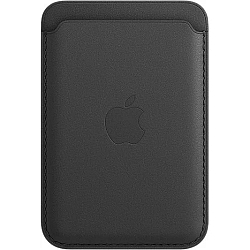 Кошелек для карт MagSafe Leather Wallet для Apple iPhone с анимацией, №01 Черный