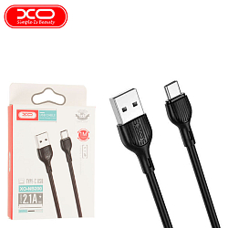 Кабель USB <--> microUSB  2.0м XO-NB200 черный