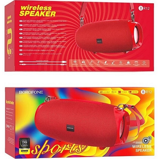 Колонка портативная BOROFONE BR12 Red