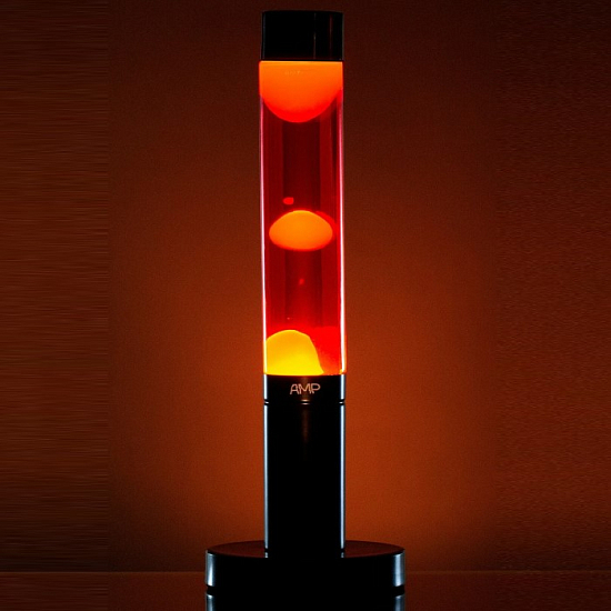 Лава-лампа Amperia Slim Желтая/Красная (39 см)