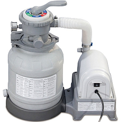 Песочный фильтр-насос Polygroup ST1600, 5100л/ч, резервуар для песка 12кг, фракция 0.45-0.85мм