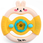 Музыкальный руль «Малыш зайчик», жёлтый 10804208