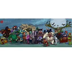 Коврик 900*400*3 Dota 2 №2