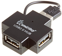 USB-Хаб SMARTBUY (SBHA-6900-K) черный, 4 порта
