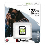 SD 128Gb Kingston Class 10 UHS-I U3 V30 Canvas Select Plus (100 Mb/s)