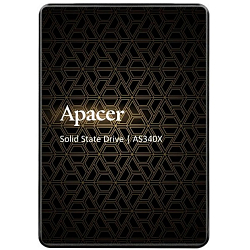 Накопитель SSD 2.5" 960Gb Apacer Panther AS340X, [AP960GAS340XC-1], 960 ГБ, 2.5" SATA III, чтение: 550 МБ/с, запись: 510 МБ/с, 3D V-NAND