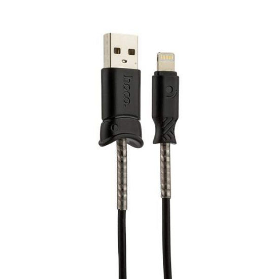 Кабель USB <--> Lightning  1.0м HOCO Pisces X24 чёрный
