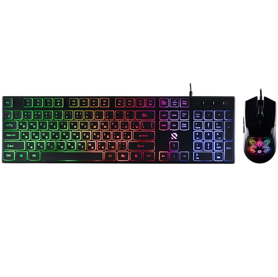 Клавиатура+мышь SMARTBUY Rush Sparkle SBC-251750G-K, черный