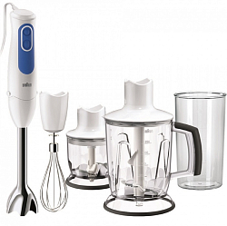 Блендер BRAUN MQ3045 APERITIVE белый/синий