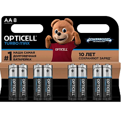 Элемент питания OPTICELL LR06 TURBO MAX BL-8 (8/96)