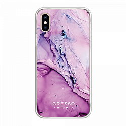Задняя накладка GRESSO для iPhone XS Max. Коллекция "Skyfall". Модель "Wisteria"