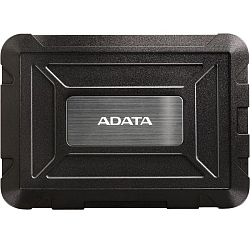 Внешний корпус для HDD ADATA External Enclosure ED600 AED600U31-CBK USB 3.1, For SSD, HDD 7mm&9.5mm, IP54, Black, Retail