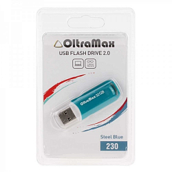 USB 64Gb OltraMax 230 стальной синий