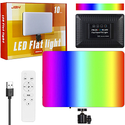 Светодиодное кольцо-подсветка 26см 10" FL-26 RGB JBH (Профессиональный фото съемочный свет)