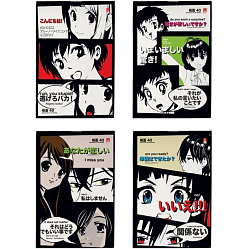 Блокнот А6 40л на скрепке Manga Anime, обл карт, МИКС 9632636