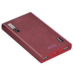 Внешний АКБ HOCO B36 Wooden (13000mAh) (2USB) (2A) красный