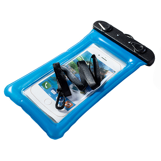 Сумка водонепроницаемая AMFOX AWC-12 с защёлкой универсальная, голубая