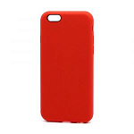 Задняя накладка SILICONE CASE для iPhone 6/6S (полная защита) (014) красный