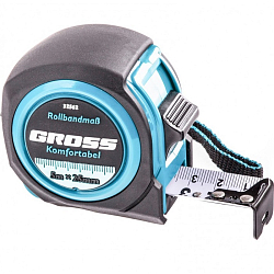 Рулетка Komfortabel, 5 м х 25 мм GROSS, обрезиненный корпус// 32562