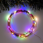 Гирлянда "Нить - Роса" 5 м, свечение мульти, IP20