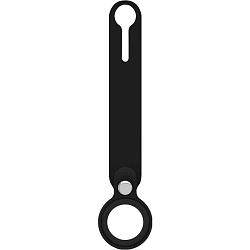 Брелок для AirTag кожаный(Черный) h=10.0см