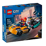 Конструктор LEGO City 60400 Картинг и гонщики