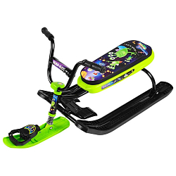 Снегокат Ника-джамп «Пришельцы», цвет салатовый