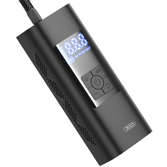 Беспроводной автомобильный насос XO-CZ012, 6000mAh, черный