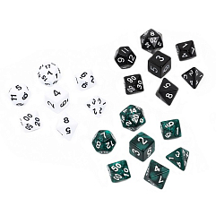 Кости игральные, дайсы ДнД (Dungeons and Dragons, D&D) "Время игры", 3 набора по 7 штук   10754564