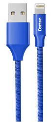 Кабель USB <--> Lightning  1.0м DORTEN Canvas Series синий (DN314100)