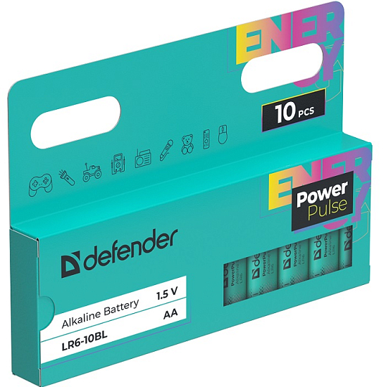 Элемент питания DEFENDER LR06 PowerPulse BL-10