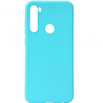 Силиконовый чехол NONAME для Xiaomi Redmi Note 8T матовый, голубой