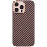 Задняя накладка KEEPHONE KEVILAR MAGSAFE для iPhone 16 PRO MAX BRONZE