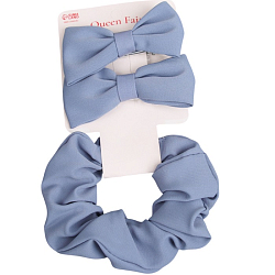 Набор для волос «Фелиция», 3 шт.: резинка 7 см, 2 зажима 6.5 см, стиль, голубой 10454876