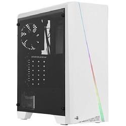 Корпус AEROCOOL Cylon White без БП, боковое окно, с Card Reader, ATX