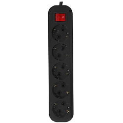 Сетевой фильтр  3.0м 5bites SP5B-330, черный, 5 розеток, 16A 
