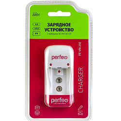Зарядное устройство PERFEO PF-VN-210 Ni-MH/CD, 220V, 2 слота, AA/AAA/9V, таймер
