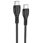 Кабель Type-C <--> Type-C  1.0м BOROFONE BX51, Black, 60W