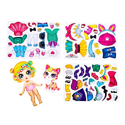 Магнитный набор «Малышка с питомцем», МИКС 7817289